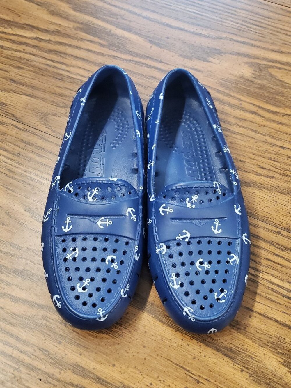 Floafers Blue/White Women's Nautical Shoes- Size 5